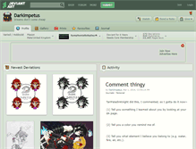 Tablet Screenshot of darkimpetus.deviantart.com