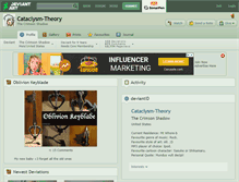 Tablet Screenshot of cataclysm-theory.deviantart.com