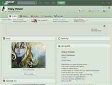 Tablet Screenshot of macy-mouse.deviantart.com
