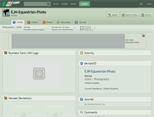 Tablet Screenshot of ejh-equestrian-photo.deviantart.com