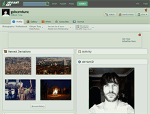 Tablet Screenshot of gokcentunc.deviantart.com