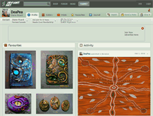 Tablet Screenshot of deapea.deviantart.com