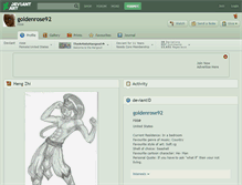 Tablet Screenshot of goldenrose92.deviantart.com