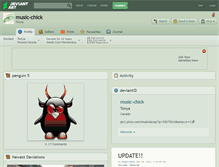 Tablet Screenshot of music-chick.deviantart.com