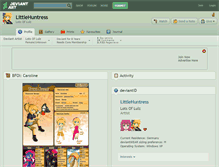 Tablet Screenshot of littlehuntress.deviantart.com