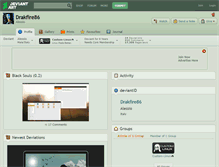 Tablet Screenshot of drakfire86.deviantart.com