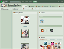 Tablet Screenshot of gokuderafanclub.deviantart.com