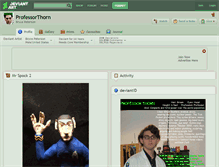 Tablet Screenshot of professorthorn.deviantart.com