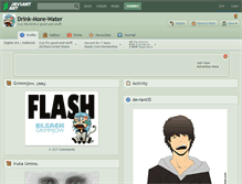 Tablet Screenshot of drink-more-water.deviantart.com