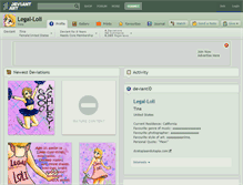 Tablet Screenshot of legal-loli.deviantart.com