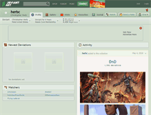 Tablet Screenshot of herbc.deviantart.com