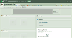 Desktop Screenshot of iloveyoumonkeyplz.deviantart.com