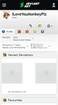 Mobile Screenshot of iloveyoumonkeyplz.deviantart.com
