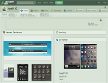Tablet Screenshot of hys0130.deviantart.com