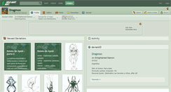 Desktop Screenshot of dragmon.deviantart.com