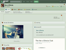Tablet Screenshot of ike-x-elincia.deviantart.com
