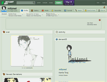 Tablet Screenshot of miizmei.deviantart.com