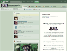 Tablet Screenshot of claudexhannah.deviantart.com