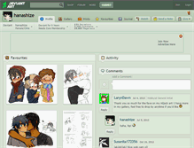 Tablet Screenshot of hanashize.deviantart.com