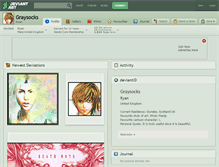 Tablet Screenshot of graysocks.deviantart.com