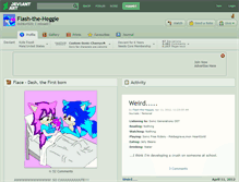 Tablet Screenshot of flash-the-heggie.deviantart.com