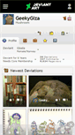 Mobile Screenshot of geekygiza.deviantart.com