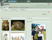 Tablet Screenshot of geekygiza.deviantart.com