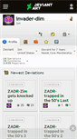 Mobile Screenshot of invader-dim.deviantart.com