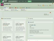 Tablet Screenshot of invader-dim.deviantart.com