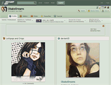 Tablet Screenshot of obakedreams.deviantart.com