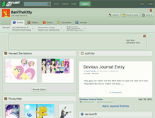 Tablet Screenshot of banithekitty.deviantart.com