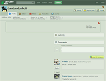 Tablet Screenshot of dumdumdumbutt.deviantart.com