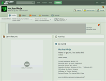 Tablet Screenshot of nuclearninja.deviantart.com