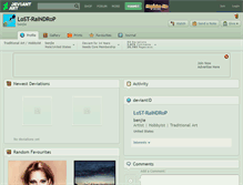 Tablet Screenshot of lost-raindrop.deviantart.com