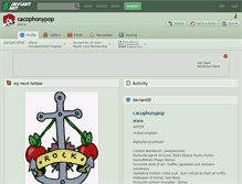 Tablet Screenshot of cacophonypop.deviantart.com