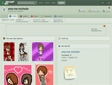 Tablet Screenshot of emo-me-michelle.deviantart.com