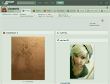 Tablet Screenshot of cleoannie.deviantart.com