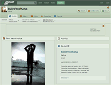 Tablet Screenshot of bulletproofkatya.deviantart.com