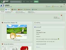 Tablet Screenshot of laraen.deviantart.com