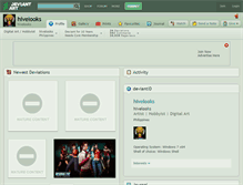 Tablet Screenshot of hivelooks.deviantart.com