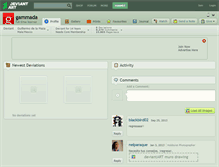 Tablet Screenshot of gammada.deviantart.com