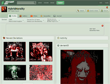Tablet Screenshot of hybridmorality.deviantart.com