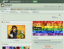 Tablet Screenshot of fly-free12.deviantart.com