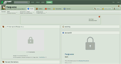 Desktop Screenshot of fangleone.deviantart.com