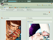 Tablet Screenshot of entirity.deviantart.com