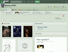 Tablet Screenshot of batman-x-robin.deviantart.com