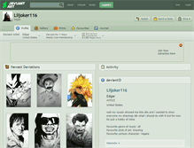 Tablet Screenshot of liljoker116.deviantart.com