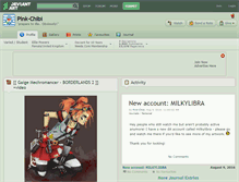 Tablet Screenshot of pink-chibi.deviantart.com