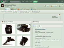 Tablet Screenshot of ambassadormann.deviantart.com