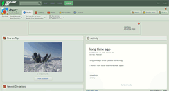 Desktop Screenshot of cherry.deviantart.com